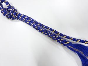未使用品　正絹　手組帯締め（長尺）